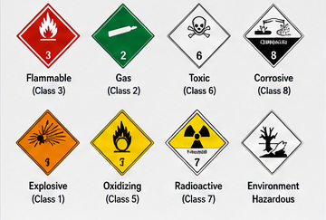 ADR hazard symbols and dangerous goods labels explained